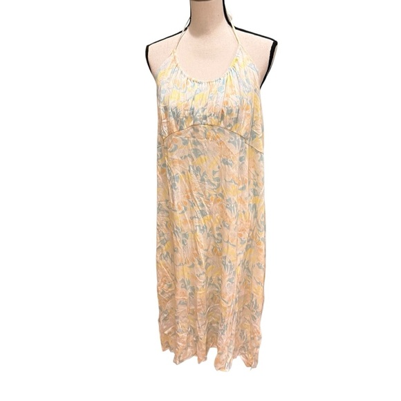 BP. Womens Floral Paisley Ruched Mini Halter Lined Dress Size 3X Y2K revival - Picture 4 of 14